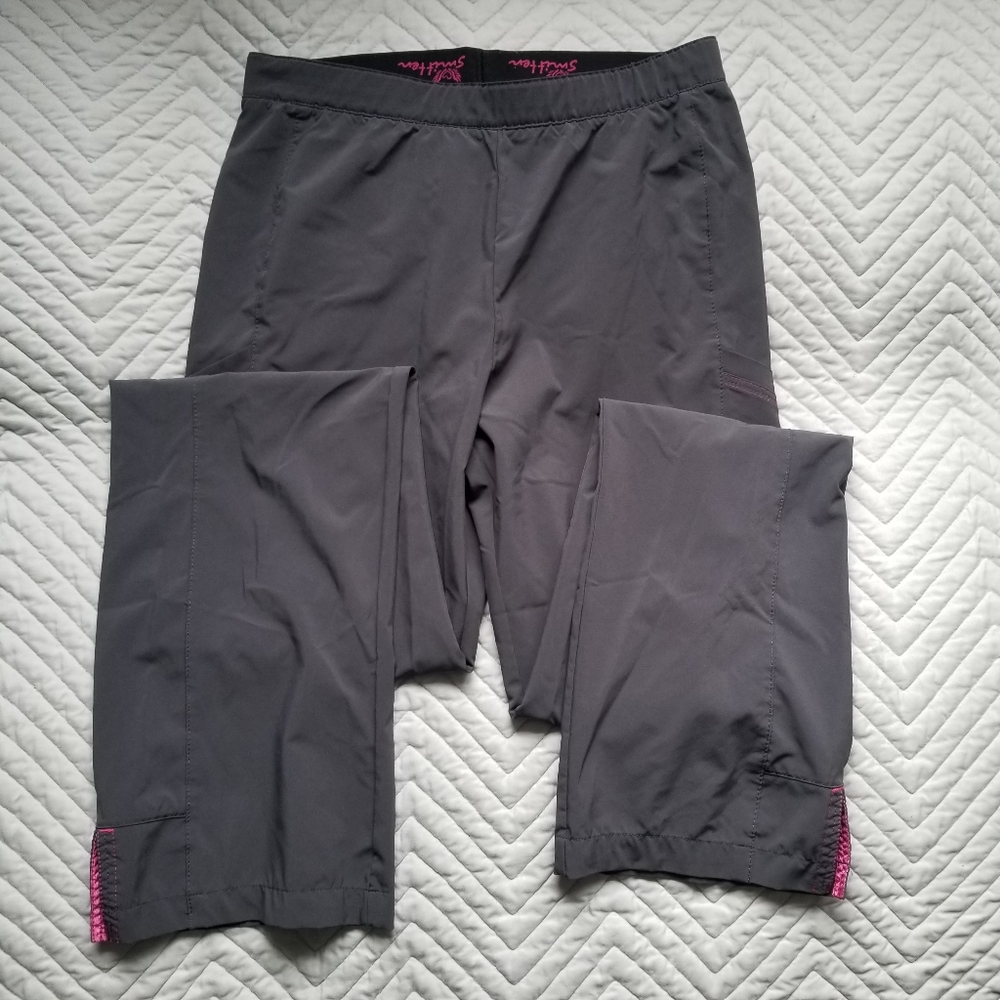 SMITTEN SCRUB PANTS GREY XS COMFY THIN